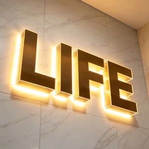 Romantic Backlit LED Signs 3D Metal Letters for Wedding Event Backdrop Decoration Party Sign Board