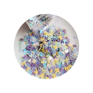 500g Rainbow Color Butterfly Party Glitter PVC Confetti Sequins for Handicrafts Card DIY Wedding Birthday Valentines Party Decor