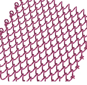 Aluminum Woven Decorative Chain Mesh Curtain-Fireplace Screen & Recessed Track Ceiling Drapery With Cutting & Bending Services