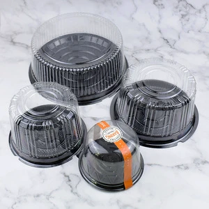 Custom 3/4/6/8/9/10/11/14 Inch Clear Dome Cake Plastic Container Baking Dessert Packaging Box For Wedding Birthday Party