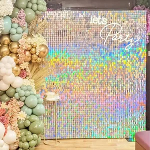 Sequined Backdrop Panel | Glitter Shimmer Wall Decor for Wedding Photo Booth Wholesale