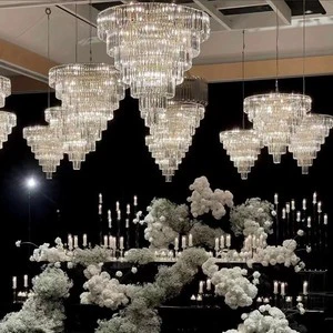 Wholesale Wedding Ceiling Decoration Crystal Chandelier Pendant Lights Chandeliers for Event Party