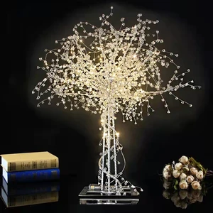 Y-Q061 Wholesale Light Tree Crystal Beads Stage Lights Romantic Wedding Lighting Centerpiece for Party Event Decoration