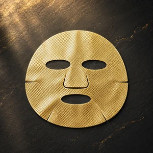 Y576 Professional Gold Foil SPA Mask Ultrafine Fiber Face Masking Sheet Volcanic Ash Small Square Diamond Matrix Substrate