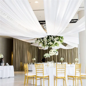 Custom Elegant Ceiling and Curtain Valances for Weddings Perfect Outdoor Event Decoration