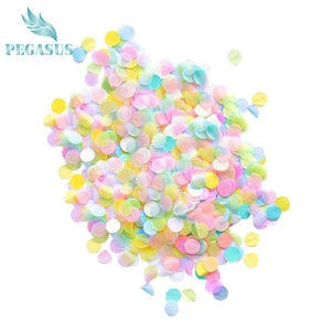 High Quality Wedding Colorful Tissue Paper Round Party Biodegradable Confetti Paper for Confetti Cannon