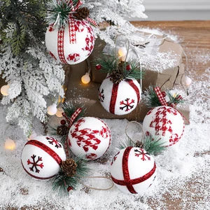 8cm 3pcs Christmas decorations balls Christmas balls