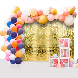 Sparkling Glitter Sequin Backdrop Panels for Wedding Birthday Party Event Photo Booth Decoration