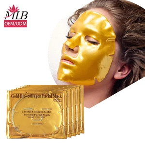 China Skin Care Supplier Hyaluronic Acid Collagen Nano Gold Crystal Collag Face Hydrogel Full Gel Gold Bio-collagen Facial Mask