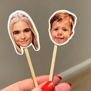 Customized Funny Avatar Cake Toppers Party Dessert Cake Decorations for Birthdays Singles Parties Weddings and Baby's Centenary