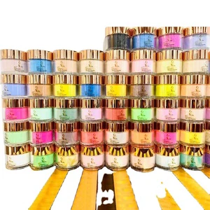 AP003 Custom Logo Nail Art Color Pop Acrylic Powder Diamond Dipping Powder Nail Supplies Dipping Acrylic Powder Set