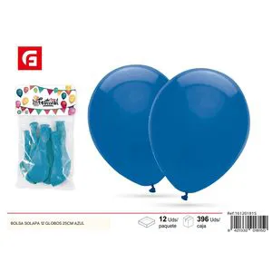 12pcs 25cm Blue Balloon Bags Party Balloons for Festive Decorations
