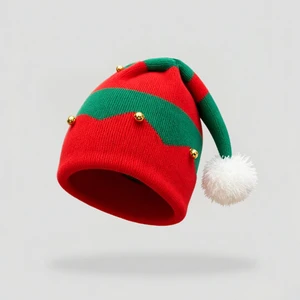 Custom Logo Christmas Beanie Ribbed Knit Beanies Winter Luxury Warm Hat for Common Casual Vintage Fashion Unisex Beanie