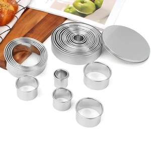 Commercial Grade Round Mousse Rings for Professional Cake Baking and Decorating Accessories