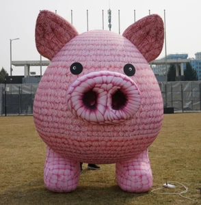 Hot Sale OEM/ODM Outdoor Advertising PVC Giant Inflatable Balloon Pink Pig With Waterproof Customizable Size Factory Price