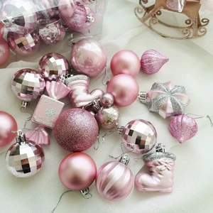 PVC Christmas Tree Ball Ornaments Reflective Shinning Laser 7 Colors Red Green Blue Gold Silver Pink Xmas Decor
