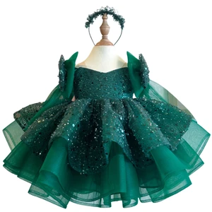 Sequin Princess Dress for Girls Fast Delivery Perfect for Birthday Parties and Fashion Shows Elegant Adorable for Kids Under 12