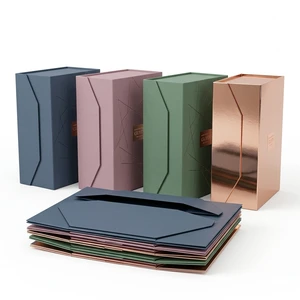 Custom Green Red Holographic Glossy UV Coated Magnetic Wedding Big Gift Cardboard Box