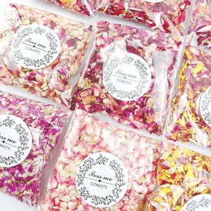 14 Types Wedding Dried Rose Petal Confetti Party Bulk Wholesale Eco Friendly Biodegradable Customizable Sachet Packs