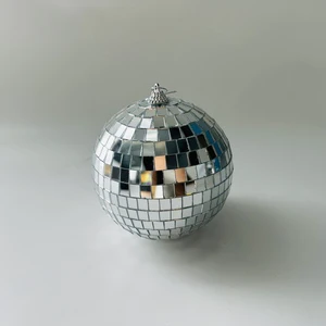 100% Handmade, Happy Birthday Disco Ball Cake Ball Decorations for Cake Decoration, KTV and Christmas Tree Decoration