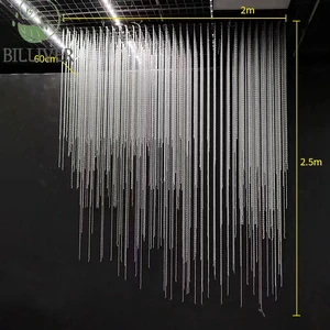 Wedding Acrylic Bead Curtain Decoration Ceiling Hotel Banquet Hall Stage Design Hotel Home Party Ceiling Events Decoration