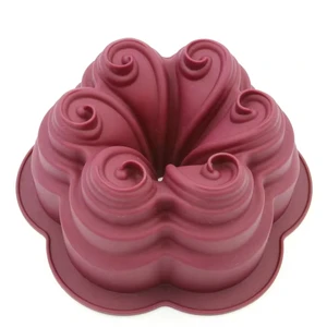 Unique Design Baking Mold 100% Food Grade Silicone Flower Cake Molds Decorating Tool