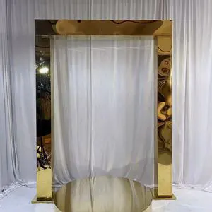 Stainless Steel Golden Wedding Arches