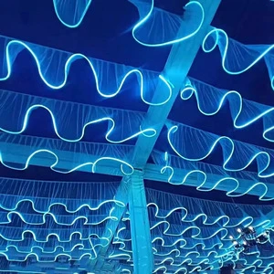Ceiling Wedding Decor Curtain Hanging Decoration Outdoor LED Strip Hanging Ceiling Wedding Decoration Colorful Lights
