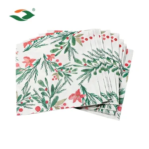 Plant Dyed 2Ply Colorful Paper Napkins Printing for Wedding & Party Decoration