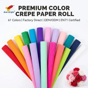 Factory Price Wholesale Crepe Paper Handmade Color Crepe Paper DIY Decoration Paper for Handicraft