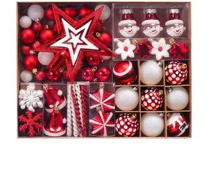 Handmade New 3cm Mixed Christmas Ball Set Sublimation Printed High Quality House Painted Gift Deco Hanging Gifts Sets