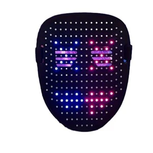 Wholesale LED Lighted Face Costume Cosplay Party Funny Masks Toys