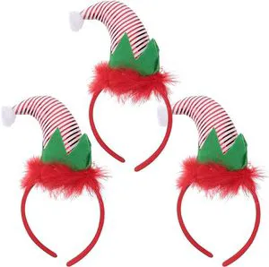 High Quality Christmas Elf Headband and Santa Hat Custom Size Festive Party Decorations for Hanging Decorations