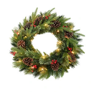 Christmas Garlands and Wreaths Outdoor Indoor Christmas Wreath Garland Ornaments Christmas Decorations