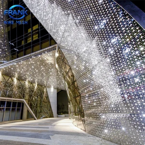 Modern Design Architectural Decorative Perforated Metal Sheet Ceiling Panels For Building Construction