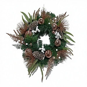 Luxury PVC Christmas Wreath for Indoor/Outdoor Party Decor