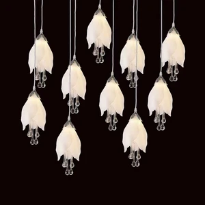 Wedding Hall 10 magnolia Wedding Decoration Light Wedding Stage Decoration Hanging Light LED Lighting Magnolia Chandelier