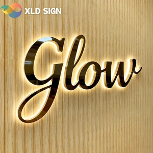 Personalized Wall Mounted Logo Business LED Signage LED Backlit Advertising Letter Sign