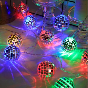 Battery Operated Led Light for Holiday Party Wedding Decoration Led Ball Light Colorful Disco Ball Light