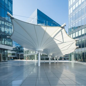 Best Price HUIMING Canopy Pagoda Tent Prefabricated Tensile Membrane Structure PTFE Pinnacle Tents Wedding Park Hotel