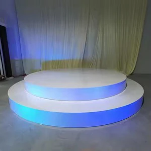 Glossy White Acrylic Circular Wedding Arch for Hot Wedding Party Decoration Used for Stage