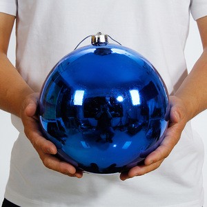 20cm Large Christmas Ball Decoration Shatterproof Color Ornaments For Xmas Tree Mall Hotel Opening and Holiday Display