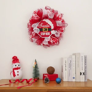 Christmas Flower Link Day Christmas Venue Decoration Wreath Ornaments Door Hanging Manufacturer Wholesale