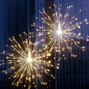 120LEDs LED Firework String Light 10pcs Lights 31V Plug for Outdoor String Light Decoration for Wedding Party