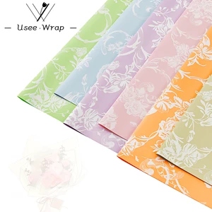 New hot sale Pretty Attractive Pattern and New Trendy Waterproof Flower Paper for Flower Wrapping Paper for flower shop