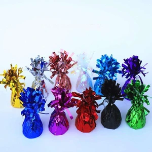 Balloon Weight Metallic Wrapped Foil Balloon Weights Multi Colors for Wedding Party Supplies Balloon Accessories