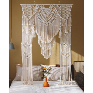 Large Macrame Wedding Backdrop and Wall Hanging Elegant Arch Arbor Decor for Weddings