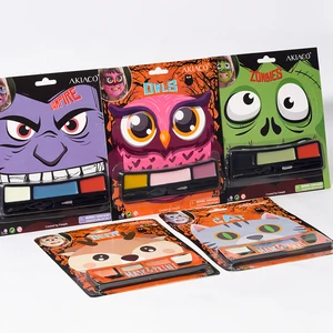 Hypoallergenic Non-Toxic Face Paint with Paper Mask for Halloween Party