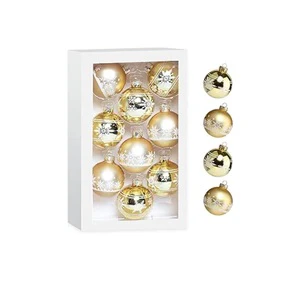 Large Christmas Balls Christmas Tree Decoration Ornaments Shatterproof Hanging Balls for Birthday Halloween Holiday