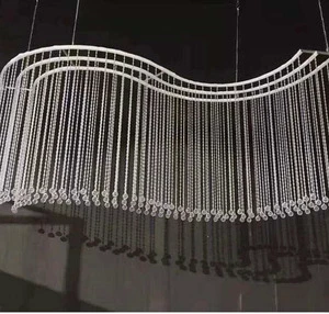 Wedding Ceiling Decorations Trims Hanging Crystals Acrylic Beads Chain for Wedding Decorative